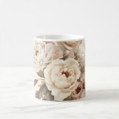 Romantisches Vintage-Blumenbouquet-Muster Kaffeetasse (Mittel)