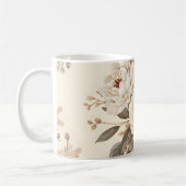 Romantisches Vintage-Blumenbouquet-Muster Kaffeetasse (Links)