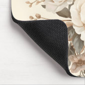 Romantisches Vintage-Blumenbouquet-Muster Mousepad (Ecke)