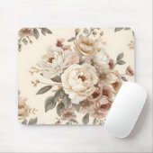 Romantisches Vintage-Blumenbouquet-Muster Mousepad (Mit Mouse)