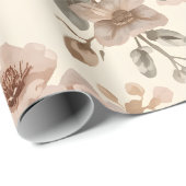 Romantisches Vintage-Blumenstrauß-Muster Geschenkpapier (Rolleneckpunkt)