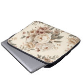 Romantisches Vintage-Blumenstrauß-Muster Laptopschutzhülle (Vorne Knopf)