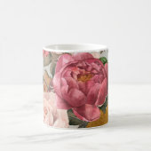 Romantisches, vintage botanisches Blumenmuster Kaffeetasse (Mittel)