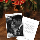 Romantisches Vintage-Foto Save The Date