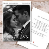 Romantisches Vintage-Foto Save The Date