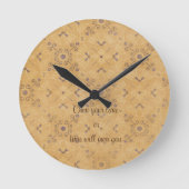 Romantisches Vintages Design Runde Wanduhr (Vorderseite)