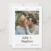 Romantisches Vintages Foto Lässige Hochzeit Save The Date (Vorderseite)