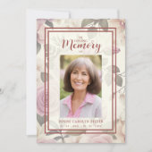 Romantisches Vintages Foto mit floraler Wirkung Einladung (Vorderseite)