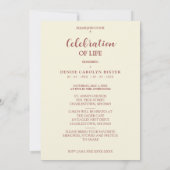 Romantisches Vintages Foto mit floraler Wirkung Einladung (Rückseite)