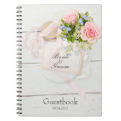 Romantisches Vintages Frühjahrsband Blume Hochzeit Notizblock (Vorderseite)