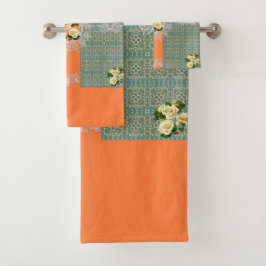 Romantisches Vintages HandtuchSet Badhandtuch Set