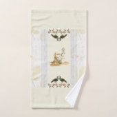 Romantisches Vintages HandtuchSet Badhandtuch Set (Handtuch)