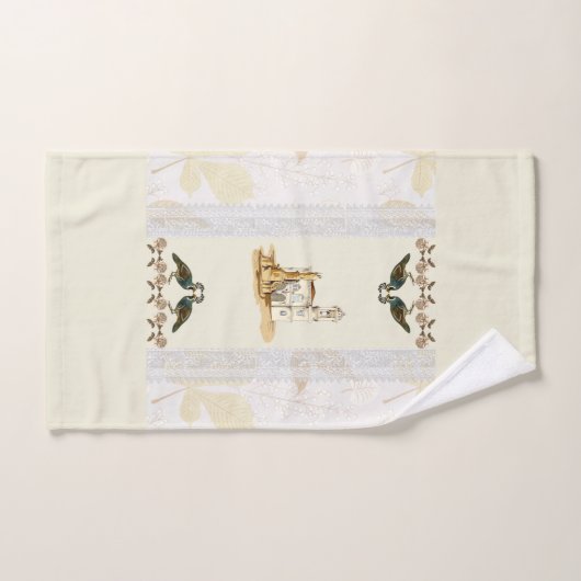 Romantisches Vintages HandtuchSet Badhandtuch Set (Handtuch)