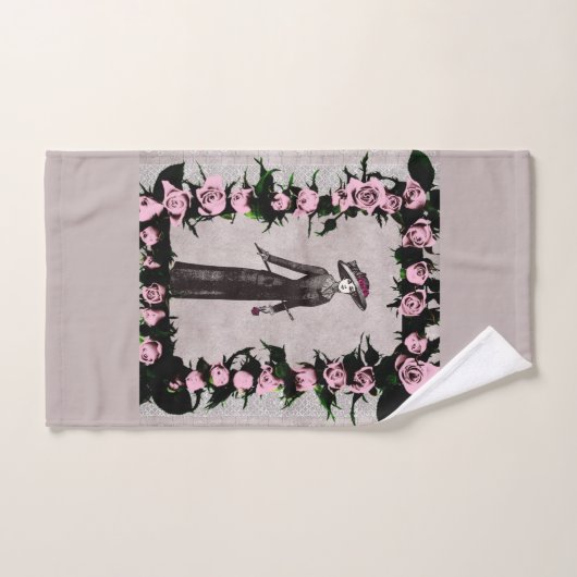 Romantisches Vintages HandtuchSet Badhandtuch Set (Handtuch)