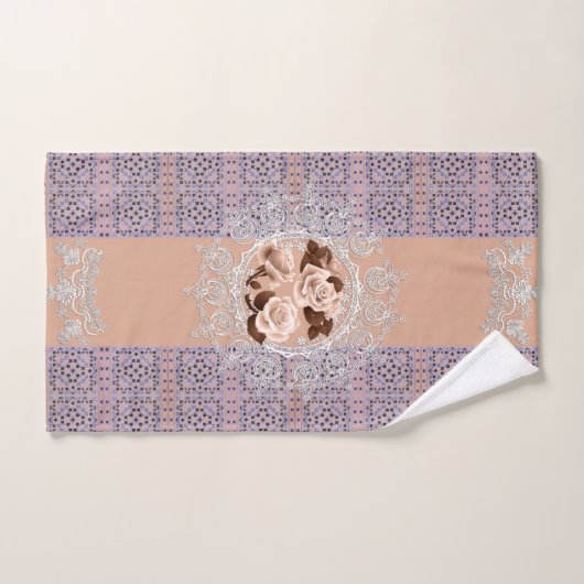 Romantisches Vintages HandtuchSet Badhandtuch Set (Handtuch)