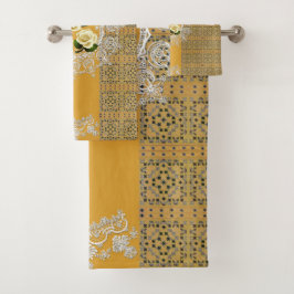 Romantisches Vintages HandtuchSet Badhandtuch Set