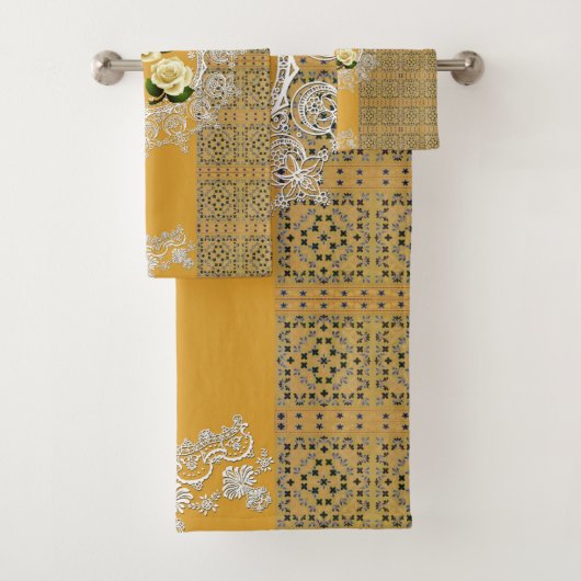 Romantisches Vintages HandtuchSet Badhandtuch Set (Insitu)