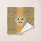 Romantisches Vintages HandtuchSet Badhandtuch Set (Waschlappen)