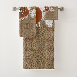 Romantisches Vintages HandtuchSet Badhandtuch Set