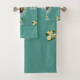 Romantisches Vintages HandtuchSet Badhandtuch Set