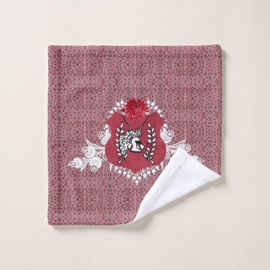 Romantisches Vintages HandtuchSet Badhandtuch Set (Waschlappen)