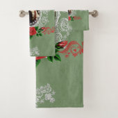 Romantisches Vintages HandtuchSet Badhandtuch Set (Insitu)