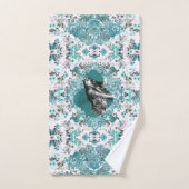 Romantisches Vintages HandtuchSet Badhandtuch Set (Handtuch)