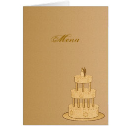 Romantisches Vintages Hochzeits-Menü