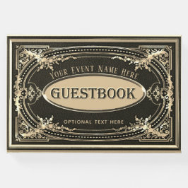 Romantisches Vintages Look Gästebuch