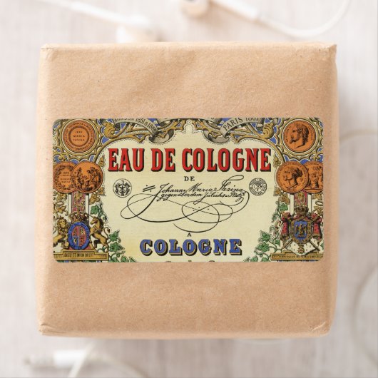 Romantisches Vintages Pariser Parfüm-Label. (Insitu)