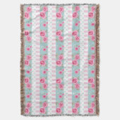 Romantisches Vintages rosa u. tadelloses Decke (Vorderseite Vertikal)