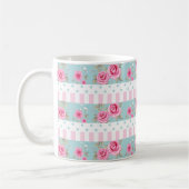 Romantisches Vintages rosa u. tadelloses Kaffeetasse (Links)