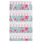 Romantisches Vintages rosa u. tadelloses Kleine Geschenktüte (Rückseite)