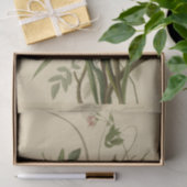 Romantisches Vintages Vogel-und Rosen-Seidenpapier Seidenpapier (Geschenk)