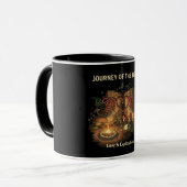 Romantisches Wanderabenteuer | Reise des Herzens Tasse (Vorderseite Links)