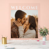Romantisches Warmes Foto Acrylschild (Hochzeit)