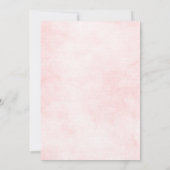 Romantisches Wasserfarbenburgundy Save the Date Einladung (Rückseite)