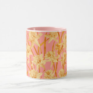 Romantisches Wasserfarbendaffodin Tasse