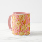 Romantisches Wasserfarbendaffodin Tasse (Vorderseite Links)