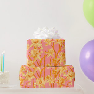Romantisches Wasserfarbenmuster Geschenkpapier