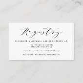 Romantisches Watercolor Woodland Wedding Registry Begleitkarte (Vorderseite)