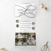 Romantisches Weihnachts-Foto Dreifach Gefaltete Urlaubskarte (Innenseite)