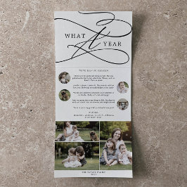 Romantisches Weihnachts-Foto Dreifach Gefaltete Urlaubskarte