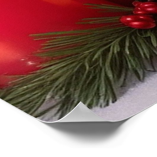 Romantisches Weihnachtsgebäck Poster (Ecke)