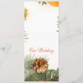 Romantisches Weihnachtsmenü Menükarte (Rückseite)