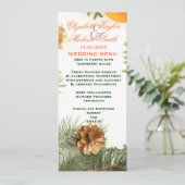 Romantisches Weihnachtsmenü Menükarte (Stehend Vorderseite)