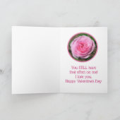 ROMANTISCHES WEISSISCHES NIEDLICHES VALENTIN/PINKR FEIERTAGSKARTE (Innenseite)