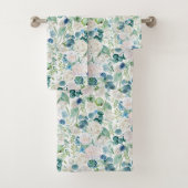 Romantisches Weißrosenmuster Badhandtuch Set (Insitu)