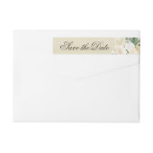 Romantisches Woodland Wedding RSVP Wraparound Labe (Rückseite)