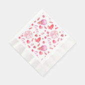 Romantisches, zartes und süßes Wrapping Paper Serviette (Ecke)